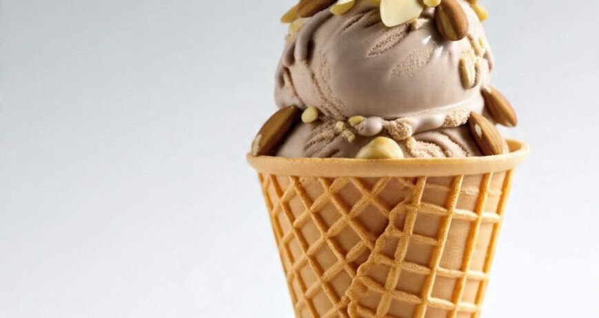 Nut Ice Cream Cone