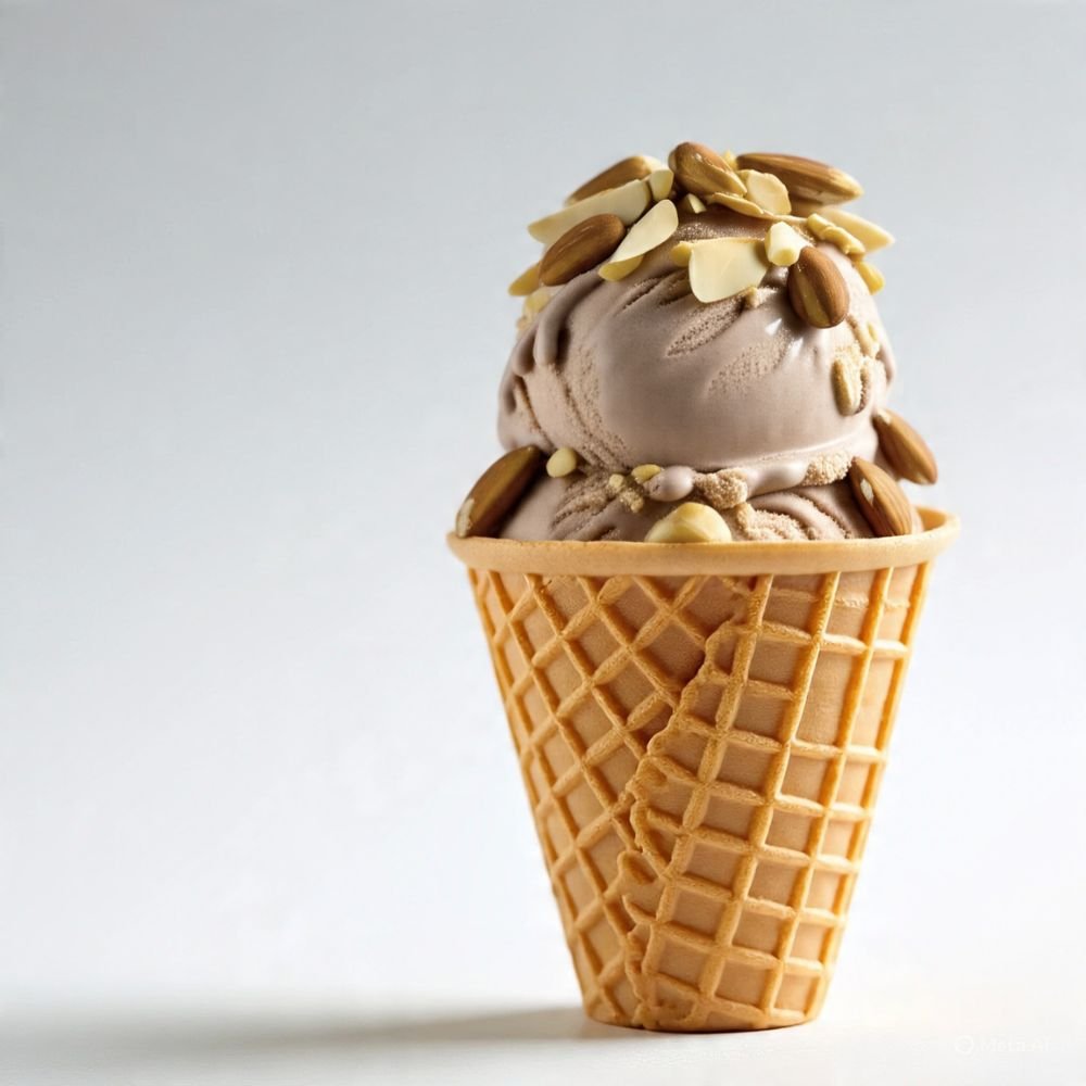 Nut Ice Cream Cone